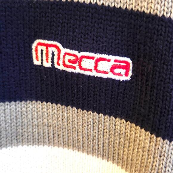 Vintage Mecca USA Mens Sweater Sz XXL Grey Crewneck Orginal Y2k 90s Streetwear - Picture 3 of 8